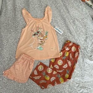 New Carters Bunny 3pc loose fit pjs